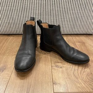 Madewell low-heel black booties